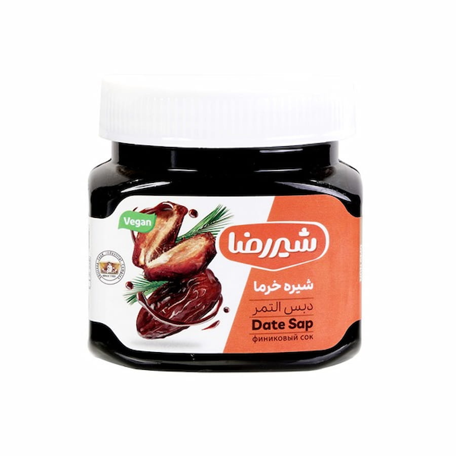 شیره خرما شیر رضا طبیعی و غلیظ با طعم شیرین و اصیل